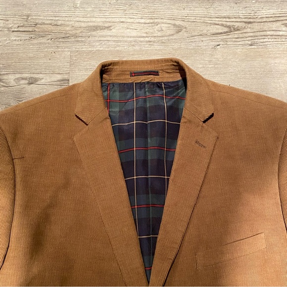 U.S. POLO ASSN. Corduroy Sport Blazer Coat Men’s Size 44S Elbow Patches - Picture 3 of 7